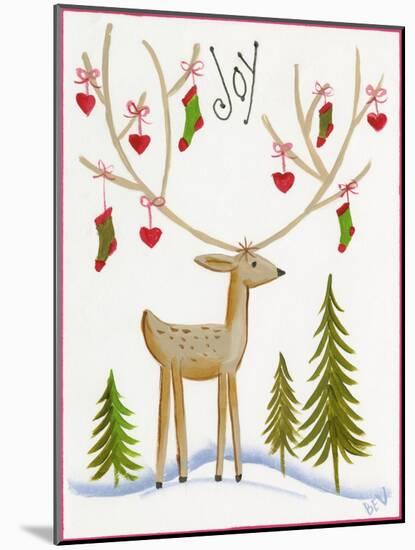 Reindeer Joy-Beverly Johnston-Mounted Giclee Print