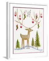 Reindeer Joy-Beverly Johnston-Framed Giclee Print