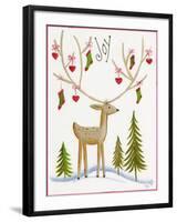 Reindeer Joy-Beverly Johnston-Framed Giclee Print