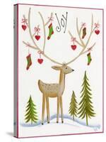Reindeer Joy-Beverly Johnston-Stretched Canvas