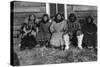 Reindeer Mary and Her Family in Alaska Photograph - Alaska-Lantern Press-Stretched Canvas