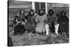 Reindeer Mary and Her Family in Alaska Photograph - Alaska-Lantern Press-Stretched Canvas