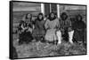 Reindeer Mary and Her Family in Alaska Photograph - Alaska-Lantern Press-Framed Stretched Canvas