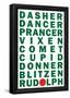 Reindeer Names-null-Framed Poster