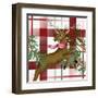 Reindeer Plaid 2-Kim Allen-Framed Art Print