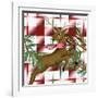 Reindeer Plaid 2-Kim Allen-Framed Art Print