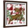 Reindeer Plaid 2-Kim Allen-Framed Art Print