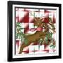 Reindeer Plaid 2-Kim Allen-Framed Art Print