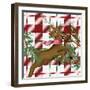 Reindeer Plaid 2-Kim Allen-Framed Art Print