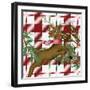 Reindeer Plaid 2-Kim Allen-Framed Art Print