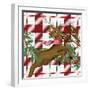 Reindeer Plaid 2-Kim Allen-Framed Art Print