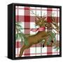 Reindeer Plaid 2-Kim Allen-Framed Stretched Canvas