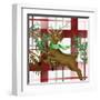 Reindeer Plaid-Kim Allen-Framed Art Print