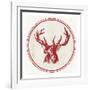 Reindeer Portrait-PI Studio-Framed Art Print