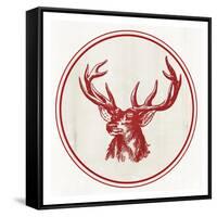 Reindeer Portrait-PI Studio-Framed Stretched Canvas