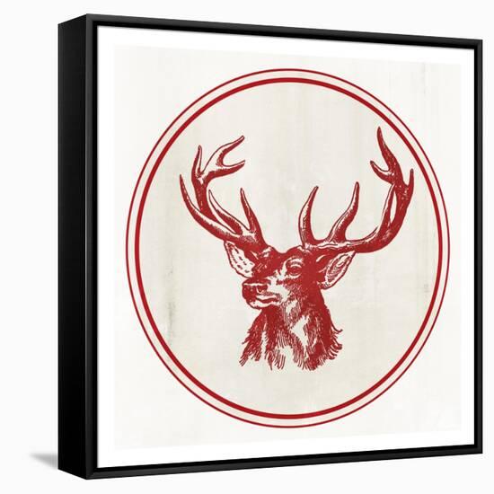 Reindeer Portrait-PI Studio-Framed Stretched Canvas