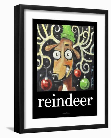 Reindeer Poster-Tim Nyberg-Framed Giclee Print