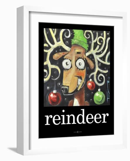 Reindeer Poster-Tim Nyberg-Framed Giclee Print