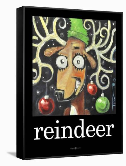 Reindeer Poster-Tim Nyberg-Framed Stretched Canvas