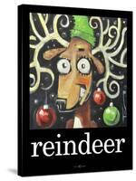 Reindeer Poster-Tim Nyberg-Stretched Canvas