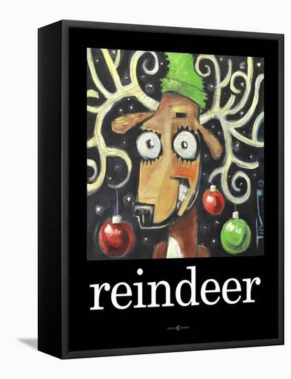 Reindeer Poster-Tim Nyberg-Framed Stretched Canvas