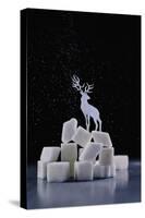 Reindeer (Powdered Sugar)-Dina Belenko-Stretched Canvas