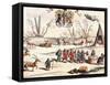 Reindeer Shepherds, Lapland-Joan Blaeu-Framed Stretched Canvas