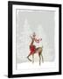 Reindeer Stance-PI Studio-Framed Art Print