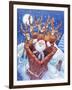 Reindeer Watch Santa Slide Down Chimney-Bill Bell-Framed Giclee Print