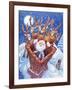 Reindeer Watch Santa Slide Down Chimney-Bill Bell-Framed Giclee Print