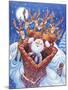 Reindeer Watch Santa Slide Down Chimney-Bill Bell-Mounted Giclee Print