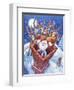 Reindeer Watch Santa Slide Down Chimney-Bill Bell-Framed Giclee Print