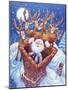 Reindeer Watch Santa Slide Down Chimney-Bill Bell-Mounted Giclee Print