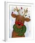 Reindeer with Lights-Beverly Johnston-Framed Giclee Print