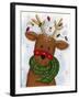 Reindeer with Lights-Beverly Johnston-Framed Giclee Print