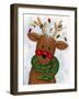 Reindeer with Lights-Beverly Johnston-Framed Giclee Print