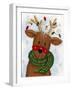 Reindeer with Lights-Beverly Johnston-Framed Giclee Print