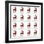 Reindeer Wrap-Erin Clark-Framed Giclee Print