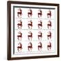 Reindeer Wrap-Erin Clark-Framed Giclee Print