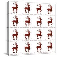 Reindeer Wrap-Erin Clark-Stretched Canvas