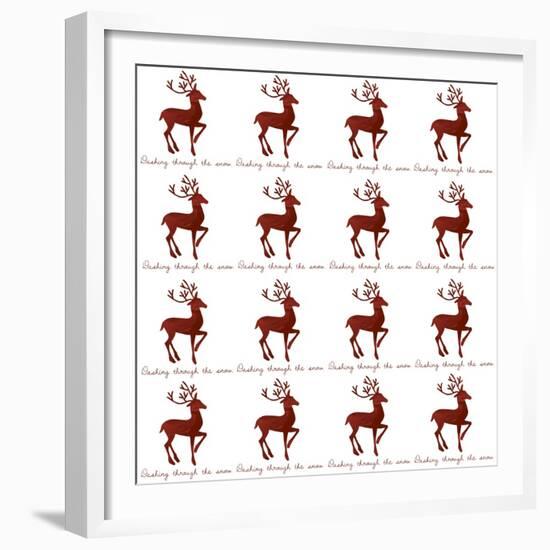 Reindeer Wrap-Erin Clark-Framed Giclee Print