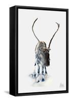 Reindeer-null-Framed Stretched Canvas