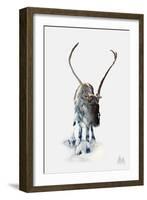 Reindeer-null-Framed Art Print