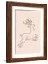 Reindeer-null-Framed Art Print