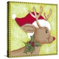 Reindeer-Beverly Johnston-Stretched Canvas