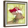 Reindeer-Beverly Johnston-Framed Giclee Print