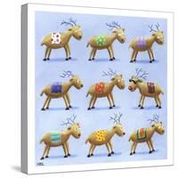 Reindeer-Louise Tate-Stretched Canvas