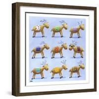 Reindeer-Louise Tate-Framed Giclee Print