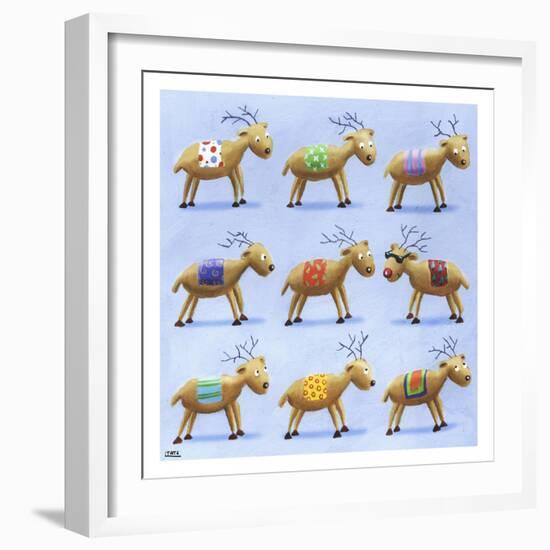 Reindeer-Louise Tate-Framed Giclee Print