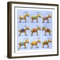 Reindeer-Louise Tate-Framed Giclee Print